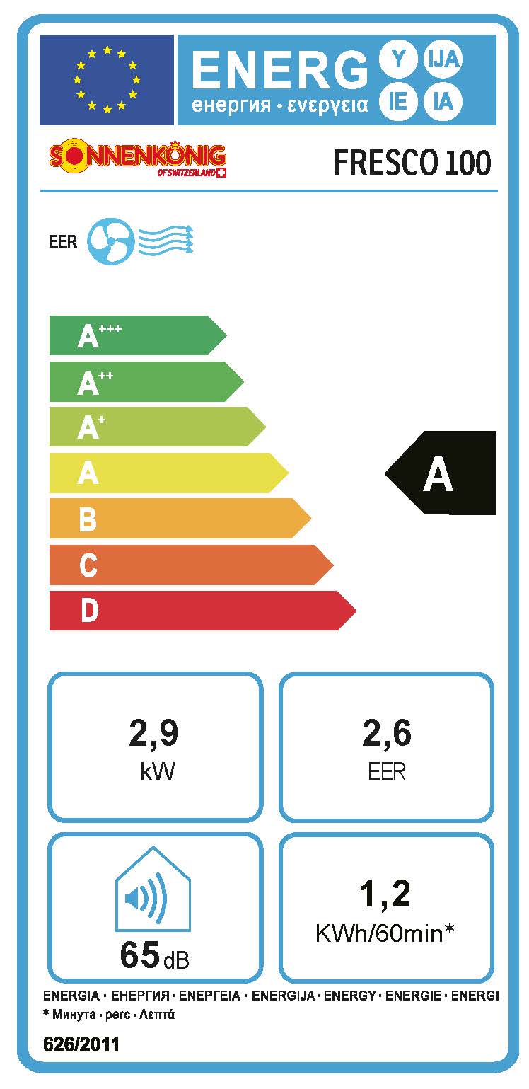 Energielabel FRESCO 100